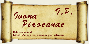 Ivona Piroćanac vizit kartica